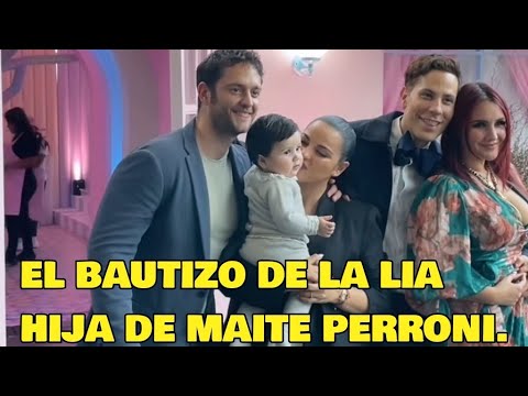 MAITE PERRONI y su esposo ANDRES TOVAR Bautizaron este fin de semana a su hija LIA.