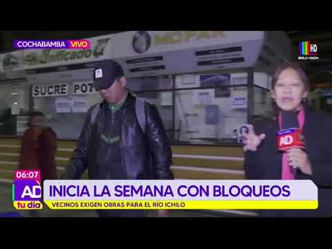 La semana inicia con bloqueos en Cochabamba