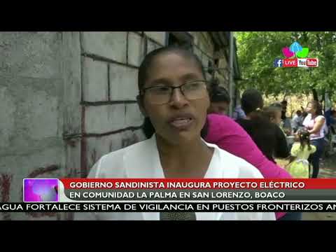 Gobierno Sandinista inaugura proyecto eléctrico en comunidad La Palma en San Lorenzo, Boaco