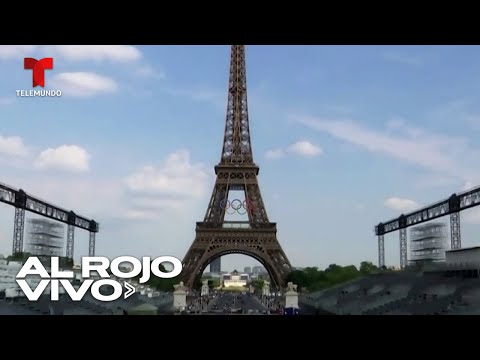 Construyen un estadio temporal al pie de la torre Eiffel