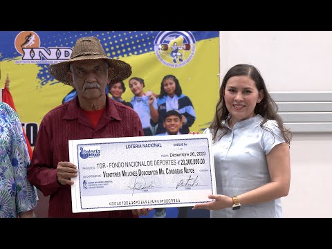 Lotería entrega utilidades al Ministerio de la Familia y al Instituto nicaragüense de deportes