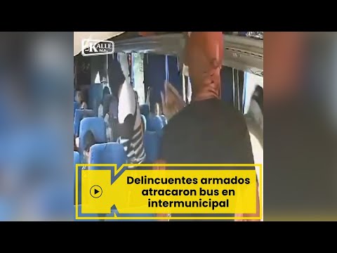 Delincuentes armados atracaron bus en intermunicipal