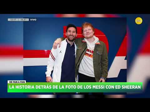 La historia detrás de la foto de los Messi junto a Ed Sheeran - Nieves Otero