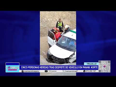 Cinco personas heridas tras despiste de vehículo en Panamericana Norte