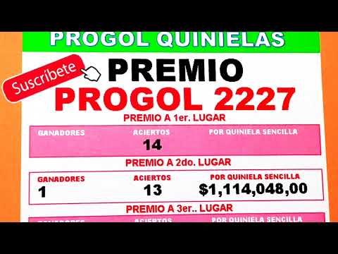 PREMIO Progol 2227 | Progol Revancha 2227 PREMIO | #progol2227 | #progol2227 | #progol2227