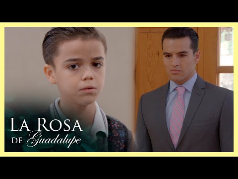 Max no cabe de alegría y presume en el colegio que tiene papá | La Rosa de Guadalupe 3/4 | Hijo...