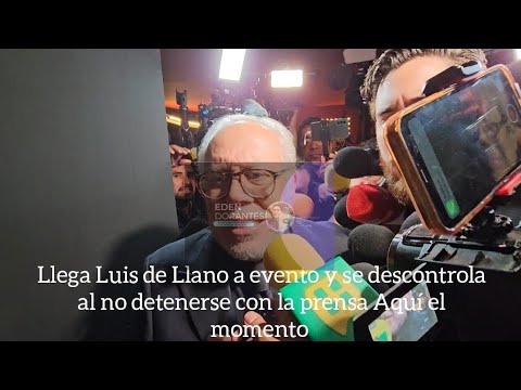 Llega Luis de Llano a evento y se descontrola al no detenerse con la prensa Aquí el momento