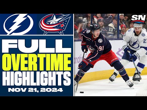 Tampa Bay Lightning at Columbus Blue Jackets | FULL Overtime Highlights - November 21, 2024