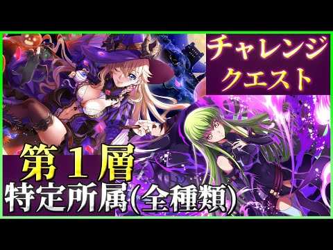 【ロススト】特定所属 全種 第1層 チャレンジクエスト 少人数で攻略(プレイ動画)