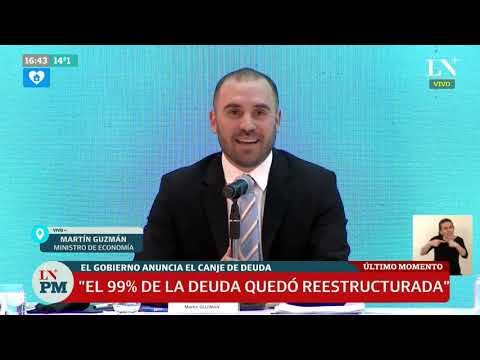 Habló Martín Guzmán: El 99% de la deuda bajo ley extrajera fue reestructurada