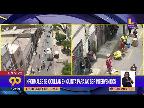 ? Vendedores informales se ocultan en quinta para no ser intervenidos | Latina Noticias