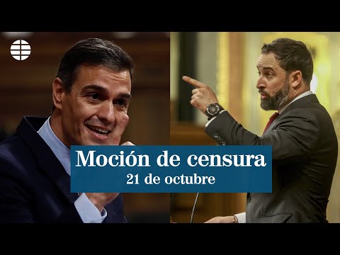 Santiago Abascal y Pedro Sánchez, resumen de la moción de censura