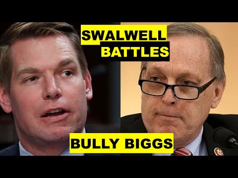 Swalwell fires back after Andy Biggs Playing Video Of Dems talking 'Defund The Police'