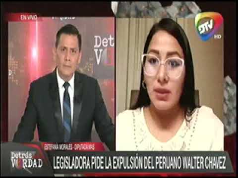 09112022   ESTEFANIA MORALES   LEGISLADORA PIDE LA EXPULSION DEL PERUANO WALTER CHAVEZ   DTV