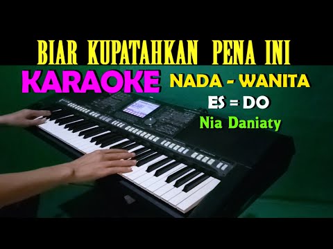HANCUR HATIKU - Nia Daniaty | KARAOKE Nada Wanita || Lagu Nostalgia