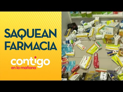 TOTALMENTE DESTRUIDO: Asaltan y saquean farmacia en Recoleta - Contigo en la Mañana