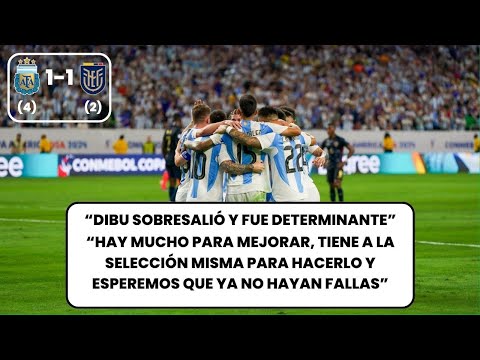 ¡ARGENTINA ELIMINÓ A ECUADOR POR PENALES Y ESTÁ EN SEMIS!