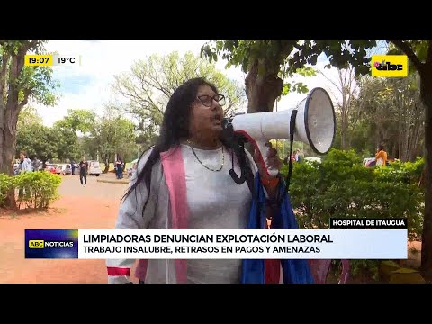 Hospital de Itauguá: limpiadoras denuncian trabajo insalubre, retrasos en pagos y amenazas