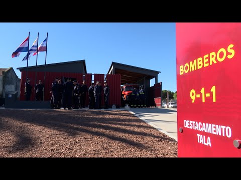 Imágenes de inauguración cuartelillo de Bomberos en la localidad de Tala