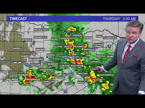 DFW Weather | Thunderstorms hitting DFW early Thursday morning, 14 day forecast