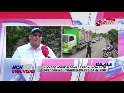 Jorge Aldana alcalde de Tegucigalpa se pronuncia por desorden vial en salida al Sur