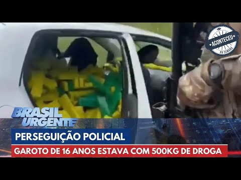 Aconteceu na Semana | Motorista de 16 anos capota o carro durante fuga no Paraná | Brasil Urgente