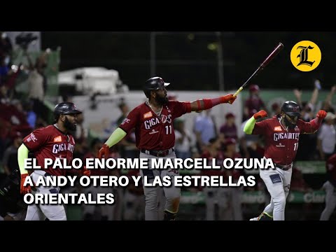 El palo enorme Marcell Ozuna a Andy Otero y las Estrellas Orientales