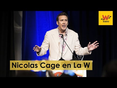 Nicolas Cage reveló en La W la clave del éxito en Hollywood