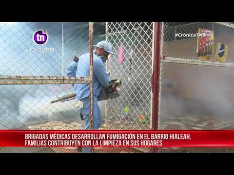 Eliminan criaderos de zancudos en el barrio Hialeah de Managua - Nicaragua