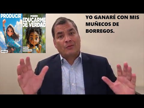 Rafael Correa vuelve con los muñecos de borregos y perderá en el 2025