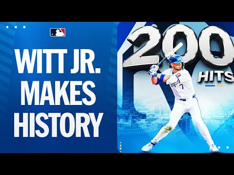 Have a night Bobby Witt Jr. (GS, 3rd player in Royals history age 24 or younger w a 200-hit season)!