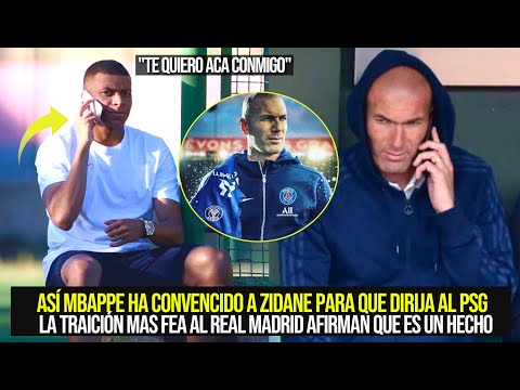 ¿ASÍ MBAPPE CONVENCIÓ A ZIDANE IR AL PSG? LA MAYOR TRAICIÓN EN LA HISTORIA ¡POBRE MADRID!