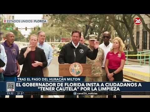 EEUU | El gobernador de Florida pide a ciudadanos tener cautela por la limpieza