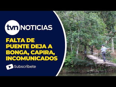 Ante la falta de un puente, residentes de Bonga en Capira se encuentran incomunicados