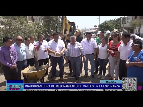 Trujillo: inauguran obra de mejoramiento de calles en La Esperanza