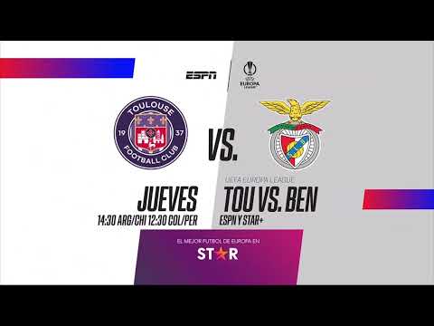 Toulouse VS. Benfica - UEFA Europa League 2023/2024 - Playoff VUELTA - ESPN PROMO