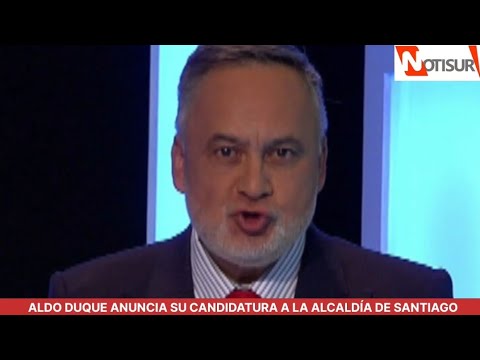 Aldo Duque anuncia su candidatura a la alcaldía de Santiago