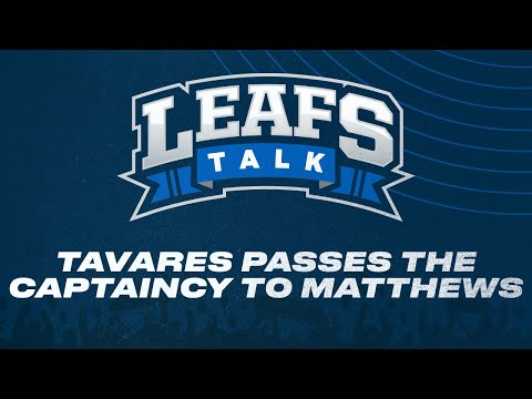 Tavares Passes the Captaincy to Matthews | Leafs Talk