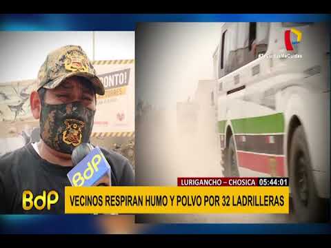 Lurigancho-Chosica: vecinos respiran humo y polvo por 32 ladrilleras que operan en la zona