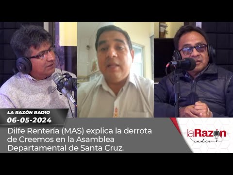 Dilfe Rentería (MAS) explica la derrota de Creemos en la Asamblea Departamental de Santa Cruz.