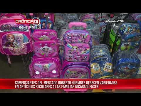 Comerciantes de Managua preparados con descuentos en artículos escolares - Nicaragua