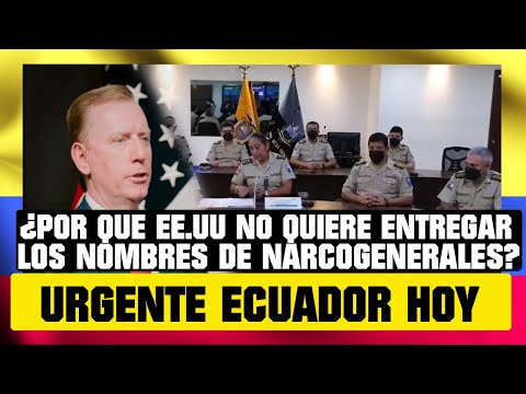 POR QUE EE.UU NO QUIERE ENTREGAR LOS NOMBRES DE LOS NARCOGENERALES NOTICIAS DE ECUADOR HOY 14 ENERO