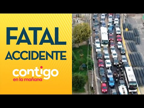MOTORISTA FALLECIDO: El fatal accidente en Américo Vespucio - Contigo en la Mañana