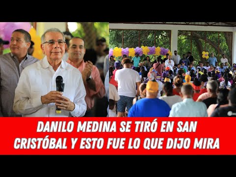 Danilo Medina visita San Cristóbal y escucha a productores agrícolas