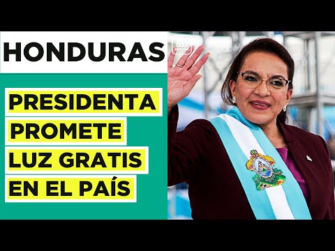 Luz gratis en el país: Presidenta de Honduras Xiomara Castro realiza promesa en su juramento