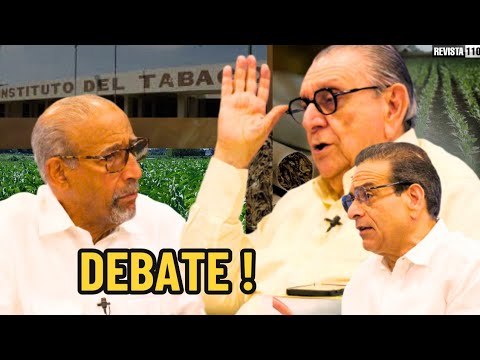 Julito Hazim, Michael Hazim y Ramón Santos debate sobre Tabaco