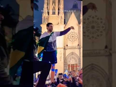 PABLO MARÇAL AO VIVO AGORA A POUCO NA PRAÇA DA SÉ #pablomarçal  #marçal #eleições #noticias