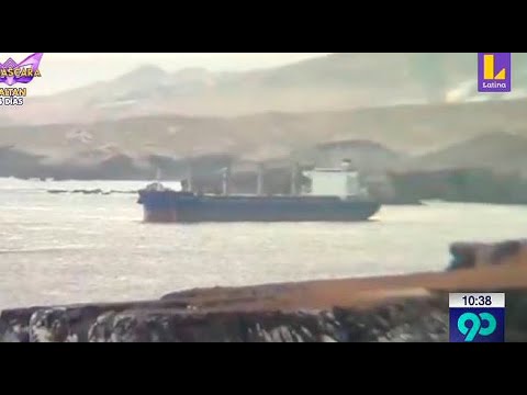 Barco chino se encuentra encallado en puerto arequipeño por temor a coronavirus