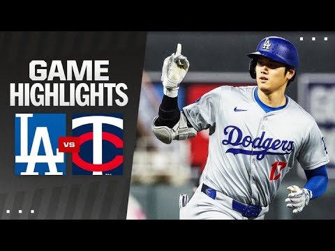 Dodgers vs. Twins Game Highlights (4/8/24) | MLB Highlights