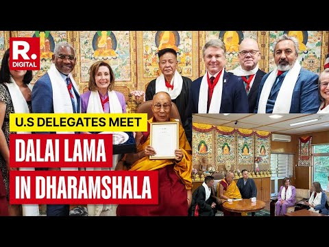 US Congressional Delegation Along With Nancy Pelosi Meets Dalai Lama in Dharamshala